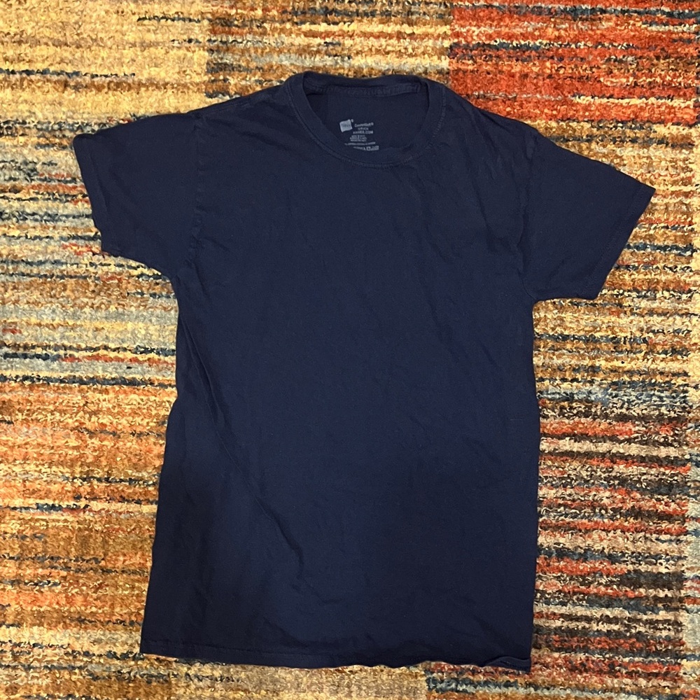 Hanes Navy Short Sleeve Tee